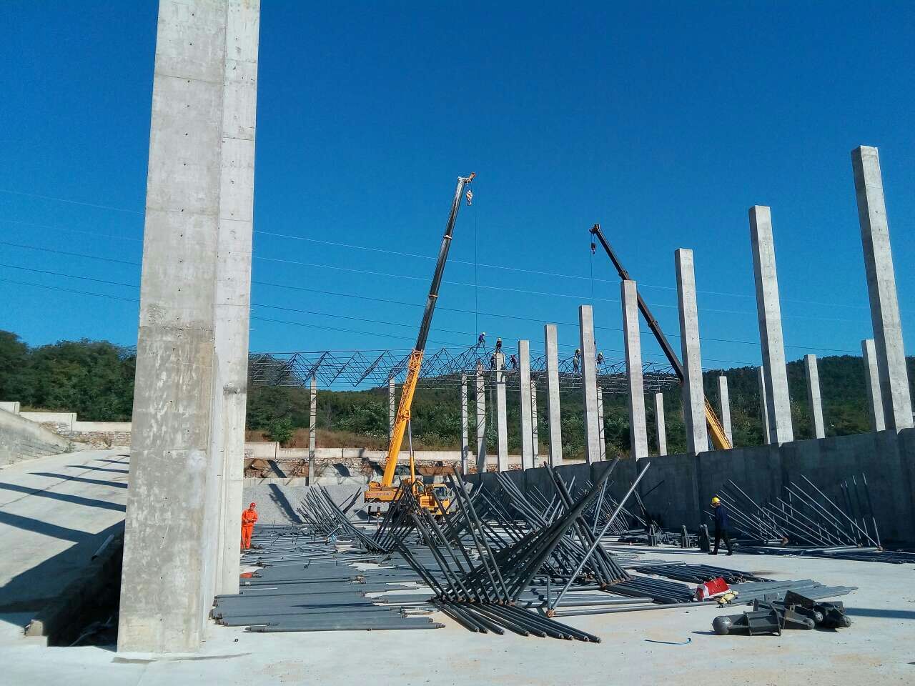 洪湖搅拌站网架