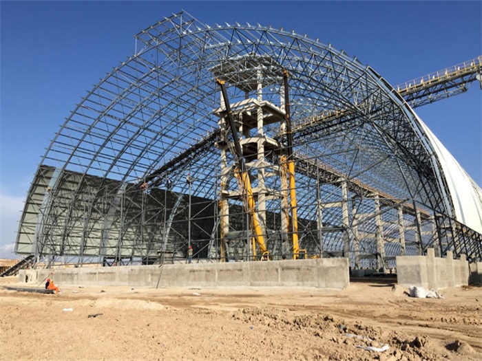 洪湖煤机油桶翘工程网架